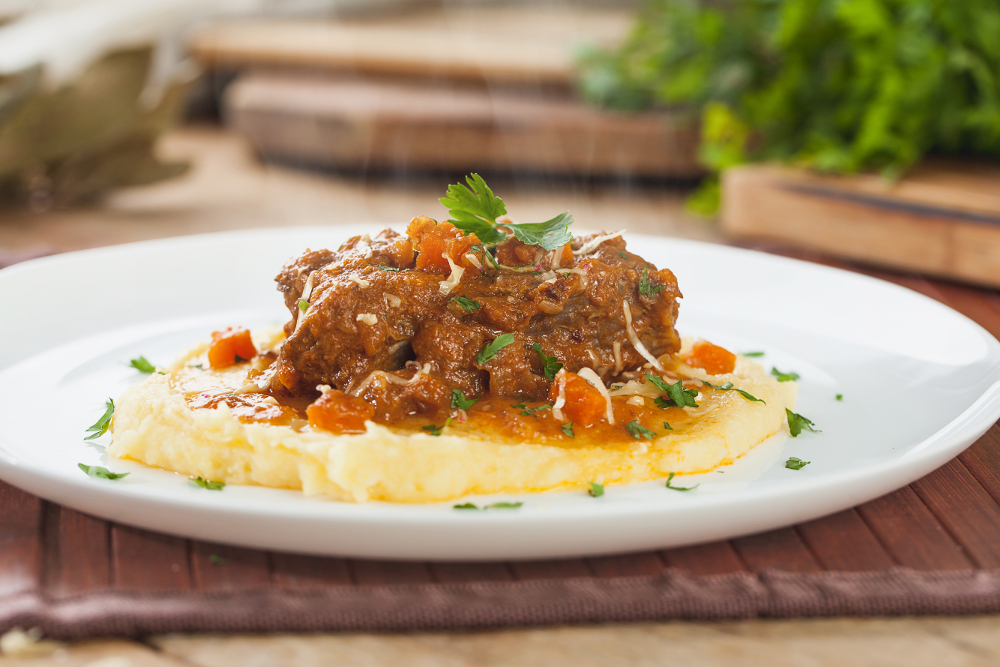 Tapulone di Cervo alla moda e Polenta di Beura