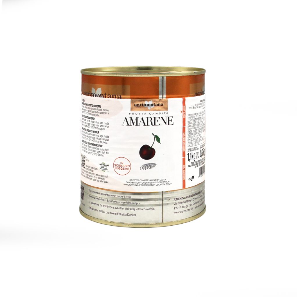 AMARENE CANDITE SCIROPPO LEGGERO | CT: 6CF X 1,1kg | AGRIMONTANA