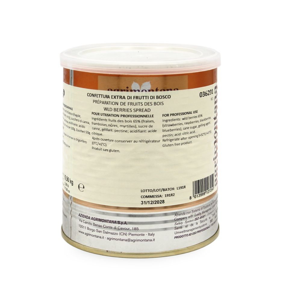CONFETTURA FRUTTI DI BOSCO | CT: 6PZ X 900g | AGRIMONTANA
