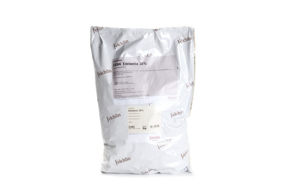 CIOCCOLATO BIANCO EDELWEISS 36% | 3CF X 2kg | MAISON DOLCI - FELCHLIN