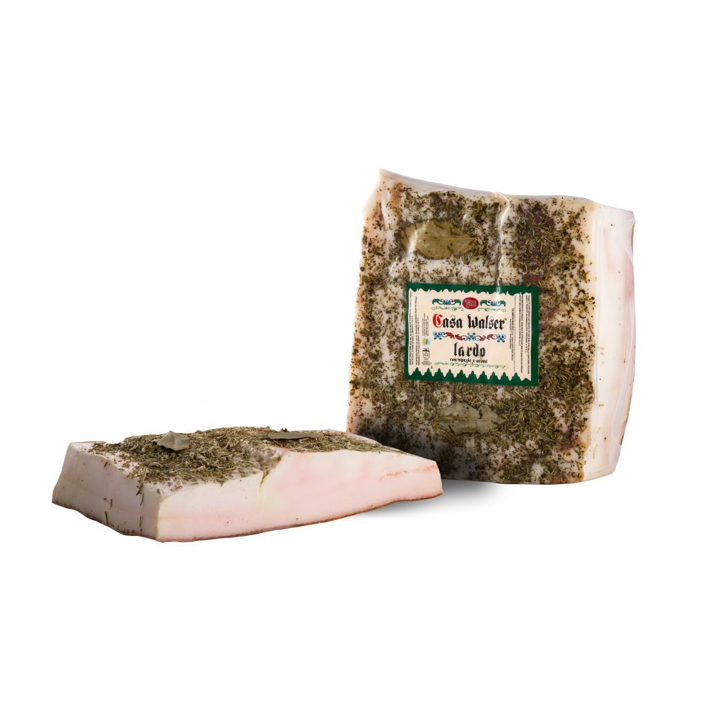 LARDO CON SPEZIE E AROMI 1/2 | 4PZ X 2,5/3,5kg CA | CASA WALSER