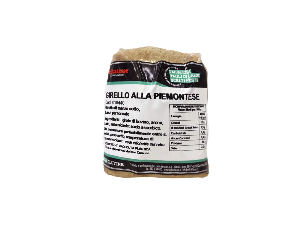 GIRELLO COTTO PIEMONTESE | CT: 2CF X 1kg circa | DELICATESSE