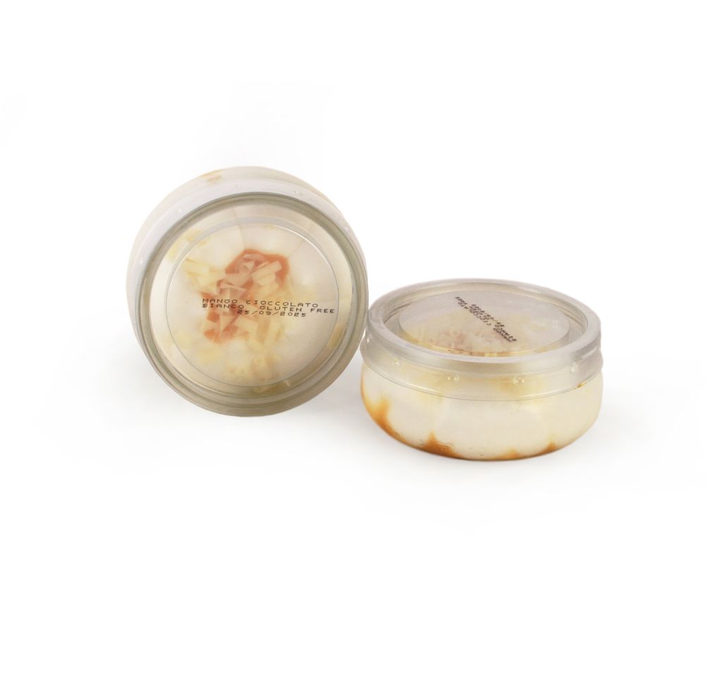 SEMIFREDDO CIOCCOLATO BIANCO MANGO SENZA GLUTINE | CT: 12PZ X 80g | PASTICCERIA QUADRIFOGLIO