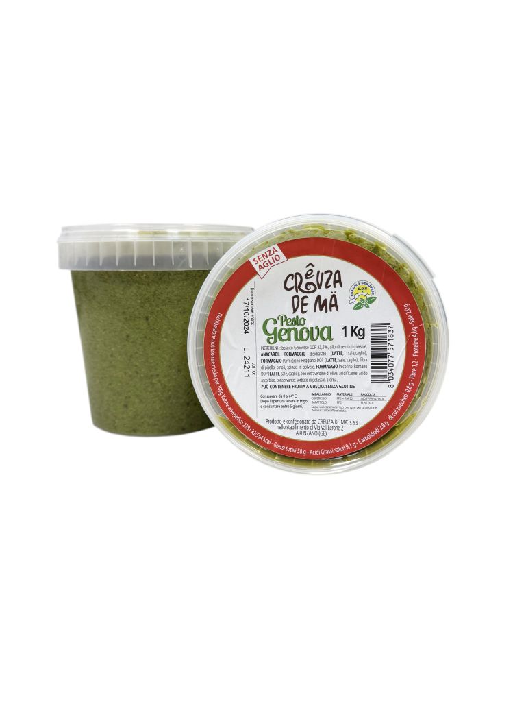 PESTO FRESCO GENOVA SENZ'AGLIO 1kg CREUZA DEMA