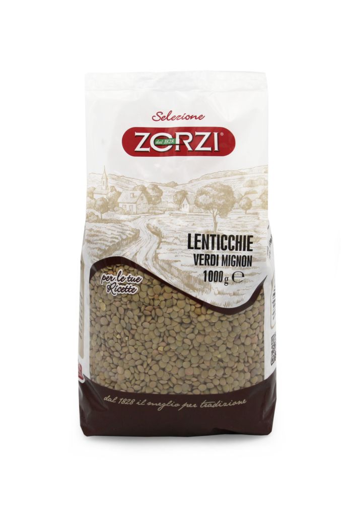LENTICCHIE VERDI MIGNON NO AMMOLLO | 6CF X 1kg | BF - ZORZI dal 1828