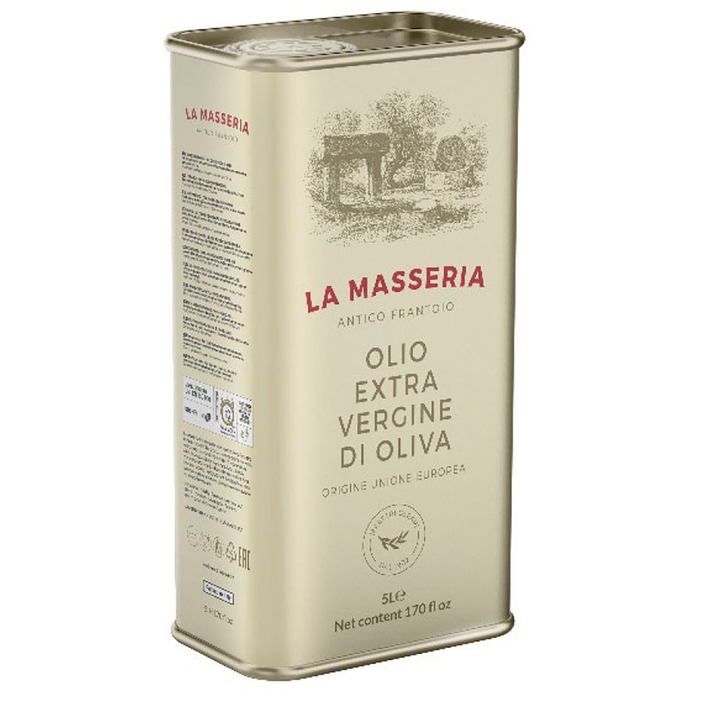 OLIO EXTRA/V OLIVA LATTA UE | CT: 4CF X 5l | OLIO LEVANTE - LA MASSERIA