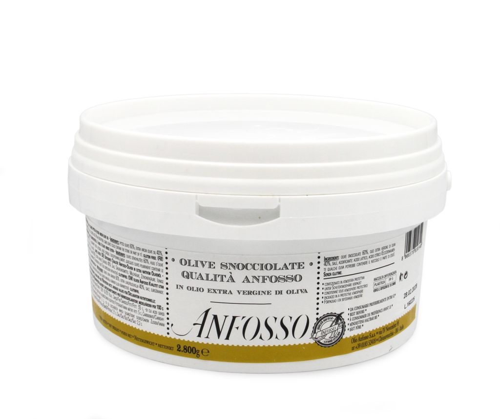 OLIVE RIVIERA DENOCCIOLATE OLIO EVO | 1CF X 2,8kg | ANFOSSO