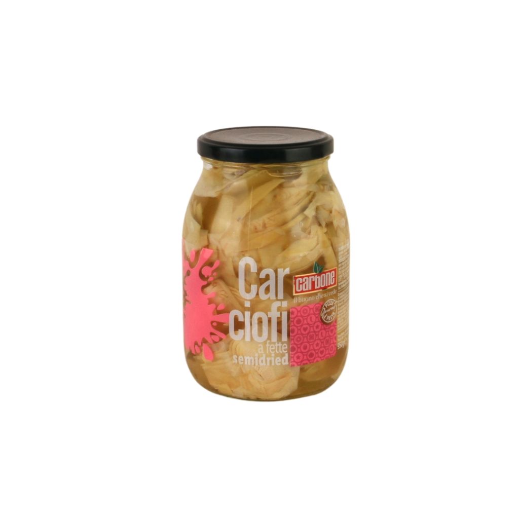 CARCIOFI A FETTE SEMIDRIED VASO 950g CARBONE