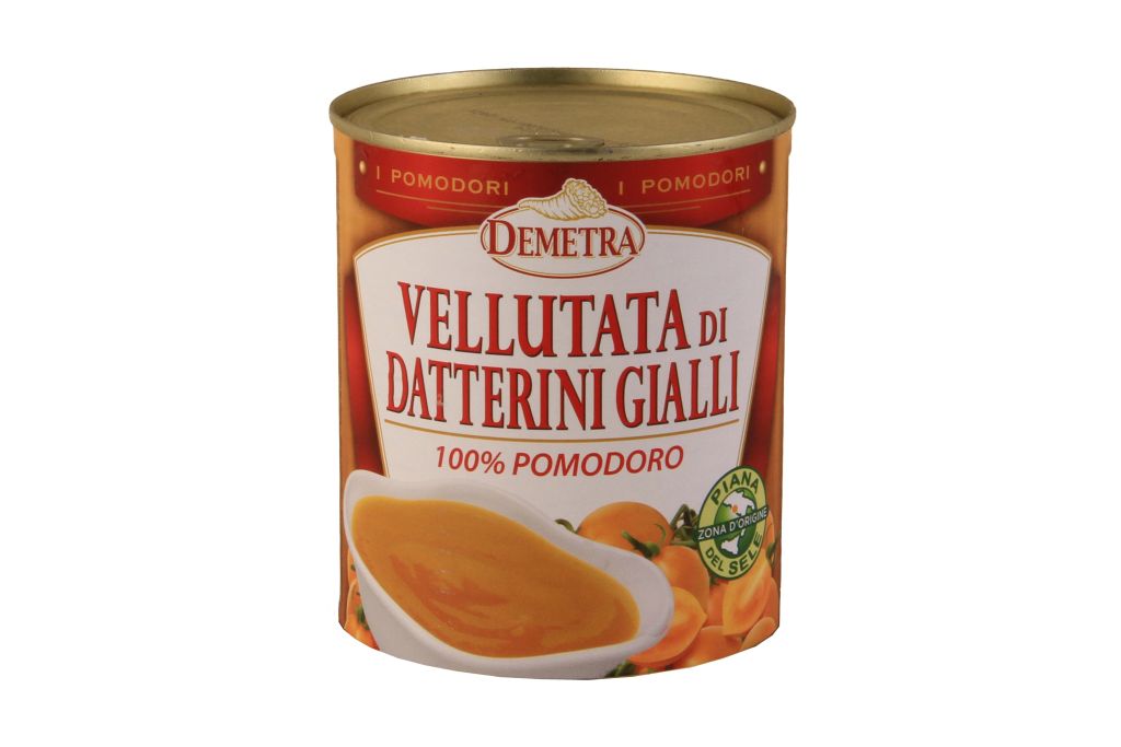 VELLUTATA DI POMODORI DATTERINI GIALLI | 6CF X 800g | DEMETRA