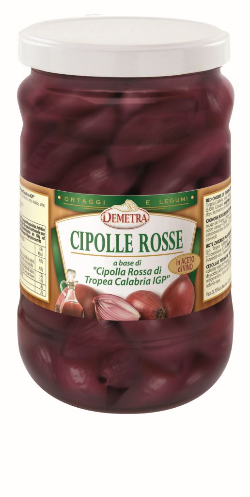 CIPOLLE ROSSE TROPEA IGP ACETO VINO | CT: 6CF X 1,6kg | DEMETRA