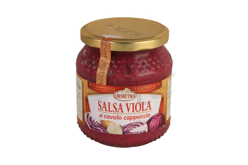 SALSA VIOLA DI CAVOLO CAPPUCCIO | 6CF X 580ml | DEMETRA