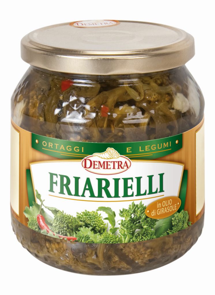 FRIARIELLI IN OLIO GIRASOLE | 6CF X 530g | DEMETRA