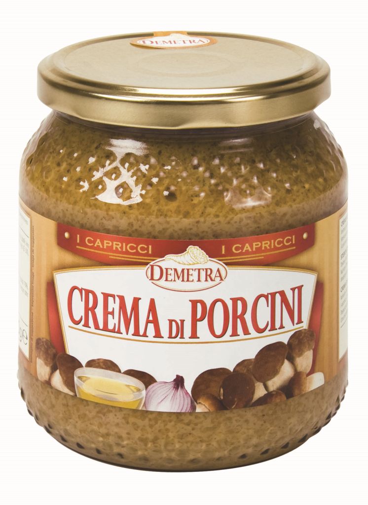 CREMA FUNGHI PORCINI  | origine Italia | 6CF X 540g | DEMETRA