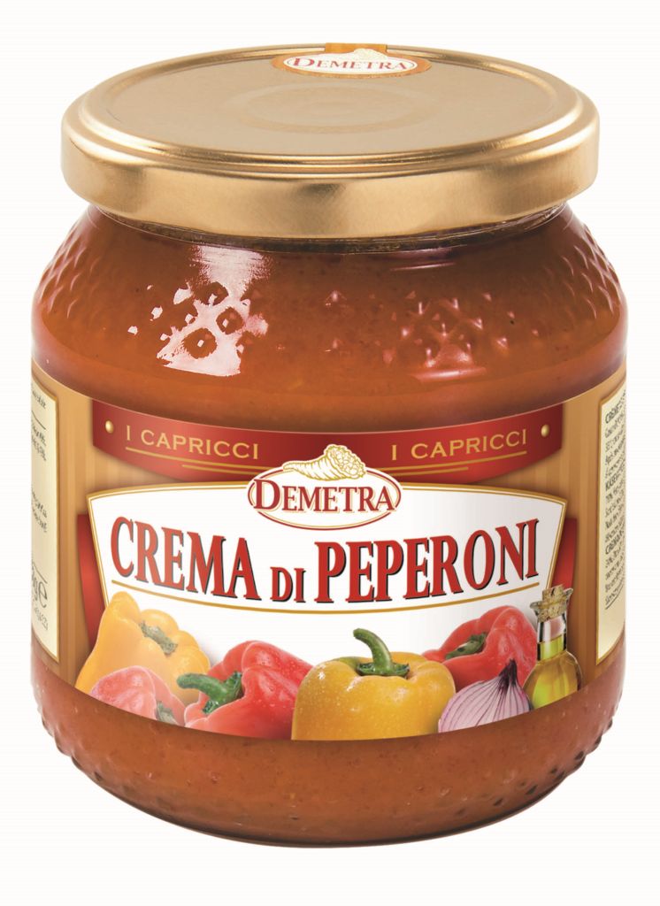 CREMA PEPERONI | 6CF X 550g | DEMETRA