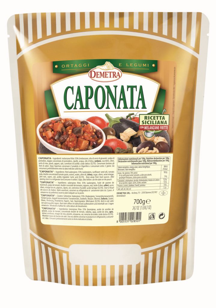 CAPONATA DI VERDURE IN BUSTA | CT: 6CF X 700g | DEMETRA