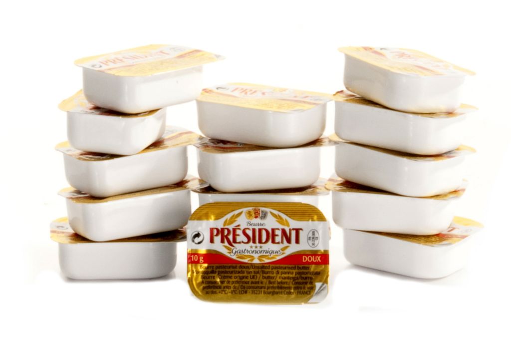 BURRO MINI BURRIERA 100PEZZIX10g PRESIDENT