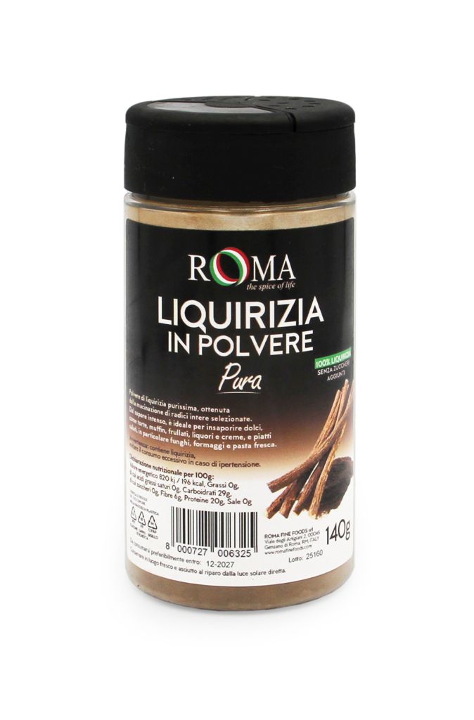 LIQUIRIZIA POLVERE | CT: 6CF X 140g | ROMA FINE FOODS
