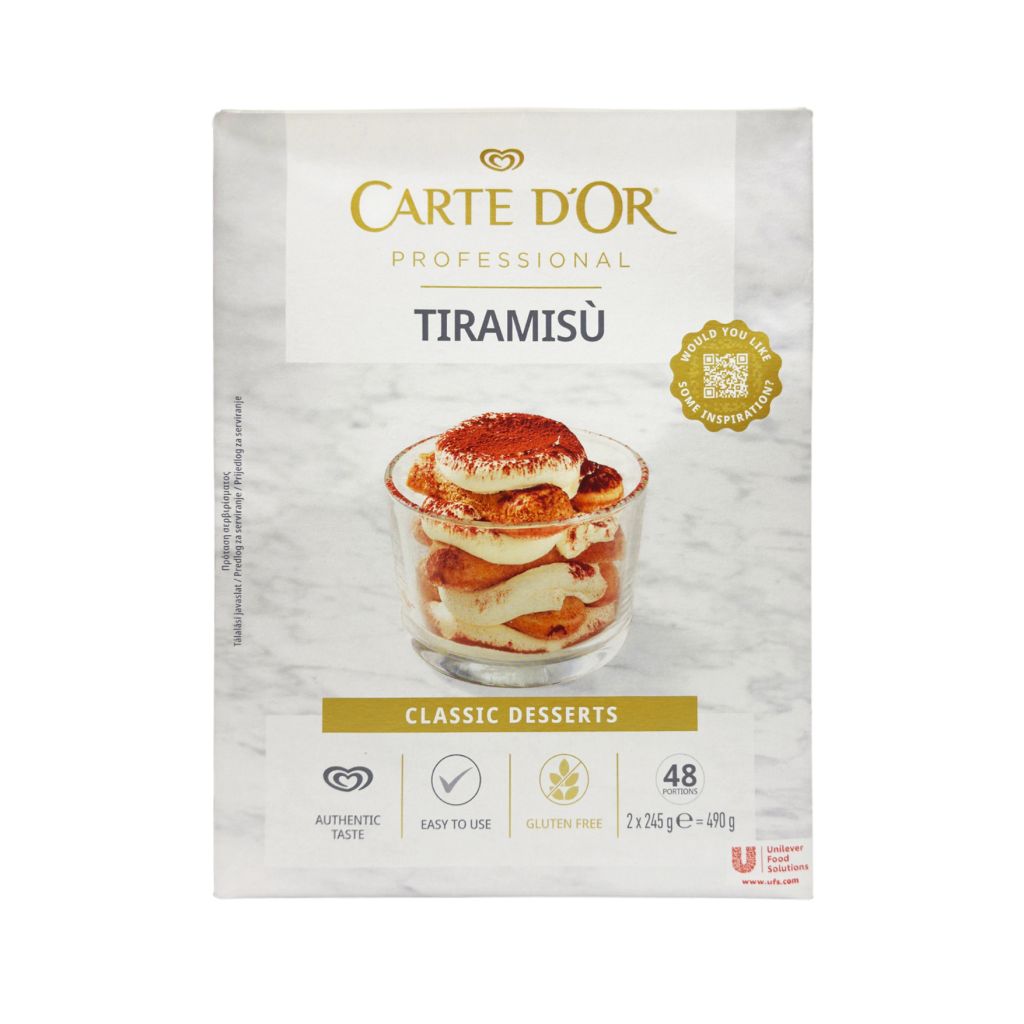 CREMA TIRAMISU' SENZA GLUTINE | CT: 6CF X 490g | CARTE D'OR