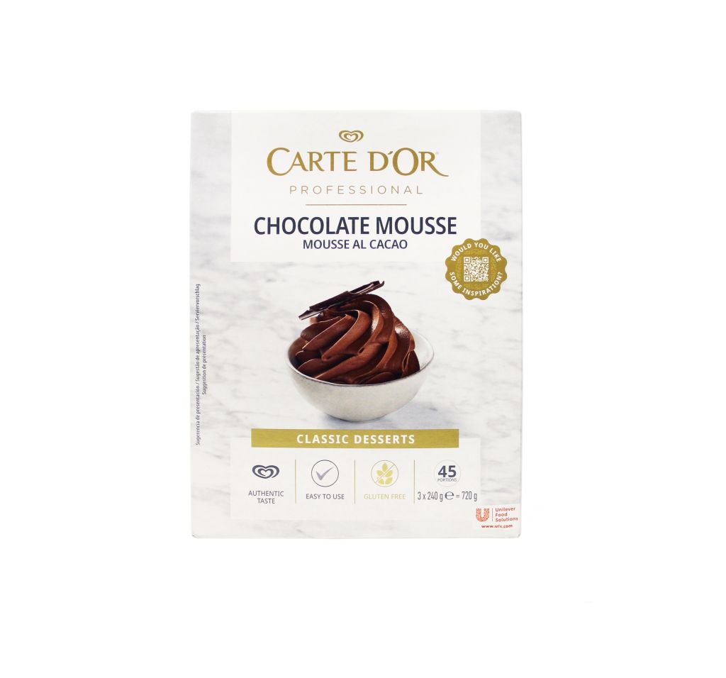 MOUSSE CIOCCOLATO SENZA GLUTINE | CT: 6CF X 720g | CARTE D'OR