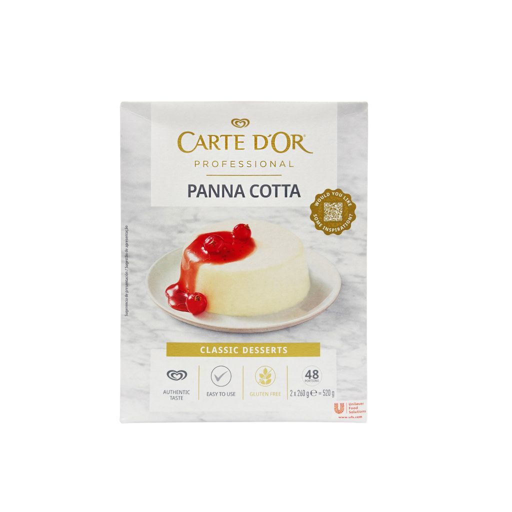 PANNA COTTA SENZA GLUTINE | CT: 6CF X 520g | CARTE D'OR