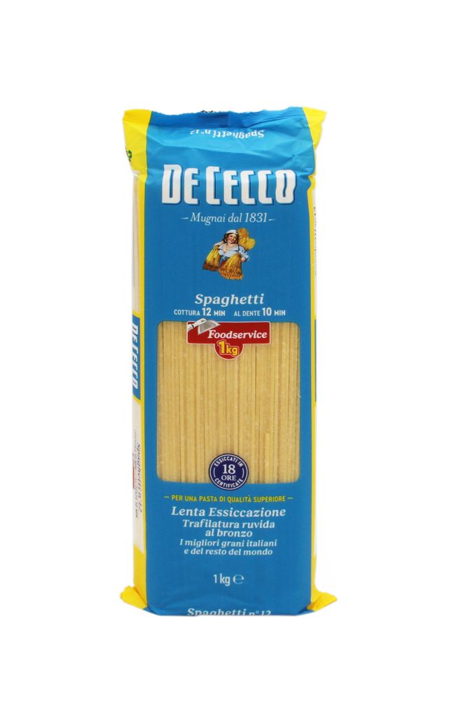 SPAGHETTI 12 FOOD SERVICE | 12CF X 1kg | DE CECCO CATERING