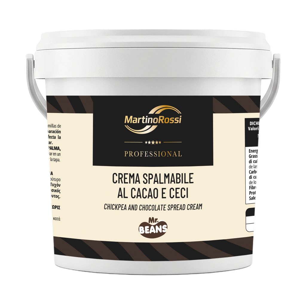 CREMA SPALMABILE CIOCCOLATO E CECI | CT: 6CF X 800g | MR BEANS - MR PROFESSIONAL