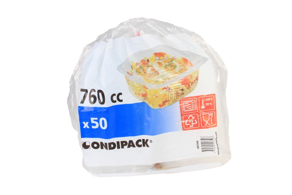 CONTENITORE PPL 760ml 300PZ OK760 CALDO/MICRO