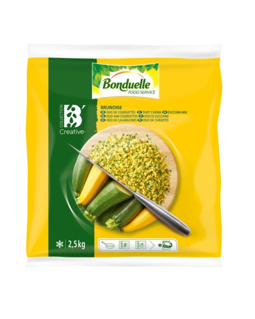 BRUNOISE DUO ZUCCHINE | CT: 4CF X 2,5kg | BONDUELLE