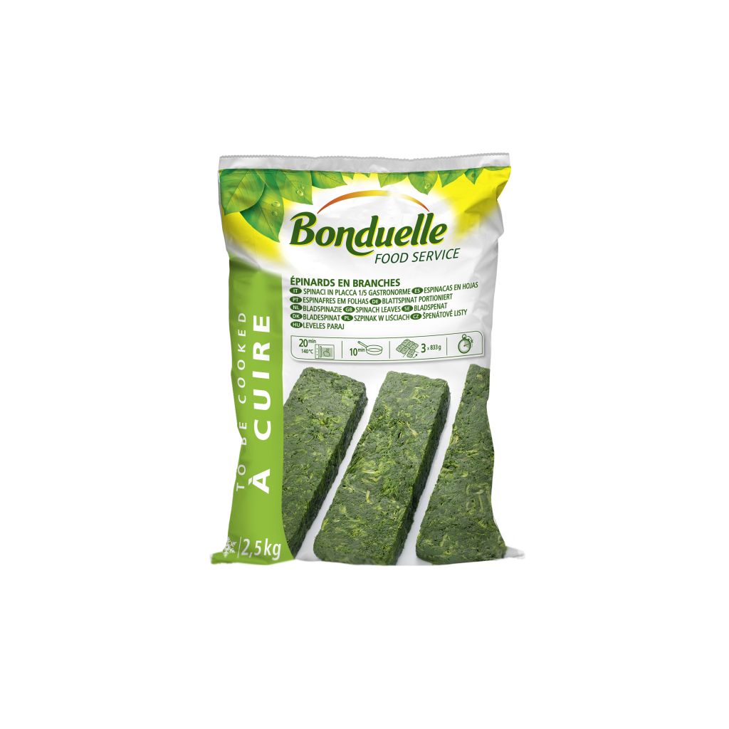 SPINACI 1/5 GASTRONORM | 4CF X 2,5kg | BONDUELLE