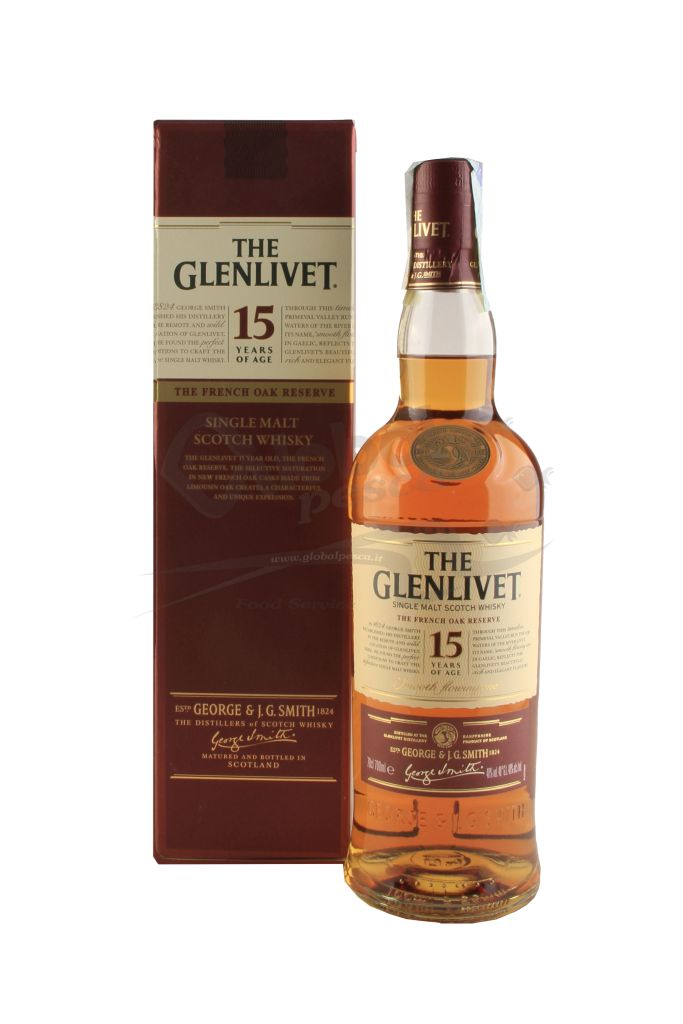 THE GLENLIVET 15 ANNI SINGLE MALT 70 cl | GLENLIVET DISTILLERY 40° PRENOTAZIONE NON RENDIBILE