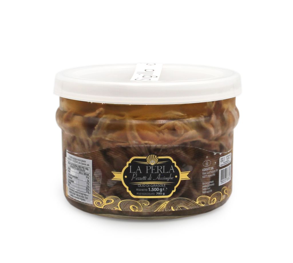 ACCIUGHE MEDITERRANEO PEZZI O/GIRASOLE 2 X1,5kg