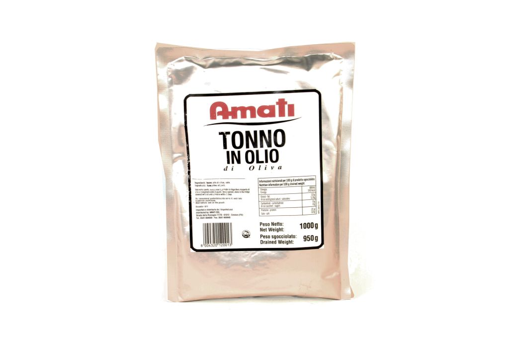 TONNO O/OLIVA BUSTA 1000g AMATI