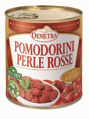 POMODORINI PERLE ROSSE MID-DRY OLIO GIRASOLE | 6CF X 800g | DEMETRA