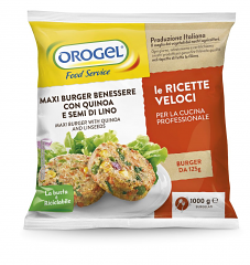 MAXIBURGER BENESS CON QUINOA SEMI LINO | 4CF X 1kg | OROGEL