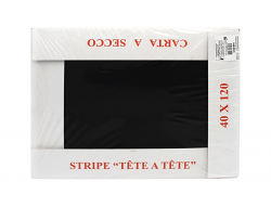 RUNNER 'TETE A TETE' 40X120cm NERO