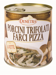 PORCINI TRIFOLATI FARCI PIZZA FETTE | 6CF X 800g | DEMETRA