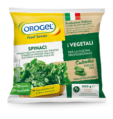 SPINACI CUBELLO FOGLIA PIU' | 4CF X 1kg | OROGEL