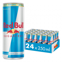 RED BULL ENERGY DRINK SENZA ZUCCHERI | 24BT X 25cl RED BULL VENDUTO A CARTONE INTERO PRENOTAZIONE NON RENDIBILE