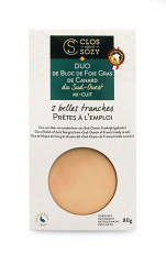 ANATRA BLOC FOIE GRAS DUO MI-CUIT | CT: 10CF X 2PZ X 40g | QUERCYNOISE - CLOS SAINT SOZY