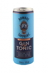 BOMBAY & TONIC LATTINA 25 cl | 12 LATT. X 25 cl THE BOMBAY SPIRITS 6,5° VENDUTO A CARTONE INTERO PRENOTAZIONE NON RENDIBILE