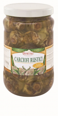 CARCIOFI RUSTICI OLIO GIRASOLE | CT: 6CF X 1,53kg | DEMETRA
