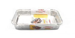 VASSOIO ALLUMINIO 6 PORZIONI X48PZ CON COPERC