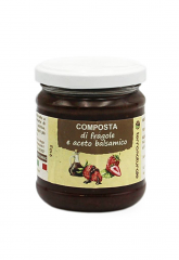 COMPOSTA DI FRAGOLE E ACETO BALSAMICO 210g TERRANA | 6CF X 210g | TERRANATURALE