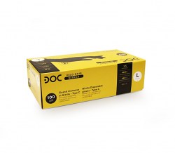 GUANTI MONOUSO NERO NITRILE TAGLIA LARGE 100pz