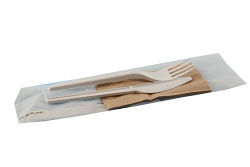 BIS POSATE BIODEG CON TOVAGLIOLO 250pz