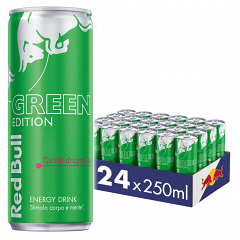 RED BULL ENERGY DRINK GREEN EDITION DRAGON FRUIT | 24BT X 25cl RED BULL VENDUTO A CARTONE INTERO PRENOTAZIONE NON RENDIBILE
