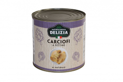 CARCIOFI FETTINE NATURALE | 6CF X 2600ml | DELIZIA2000