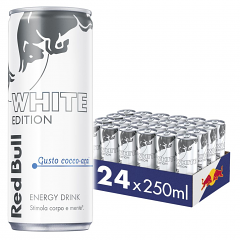 RED BULL ENERGY DRINK WHITE EDITION COCCO-ACAI | 24BT X 25cl RED BULL VENDUTO A CARTONE INTERO PRENOTAZIONE NON RENDIBILE