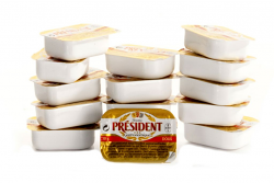 BURRO MINI BURRIERA 100PEZZIX10g PRESIDENT