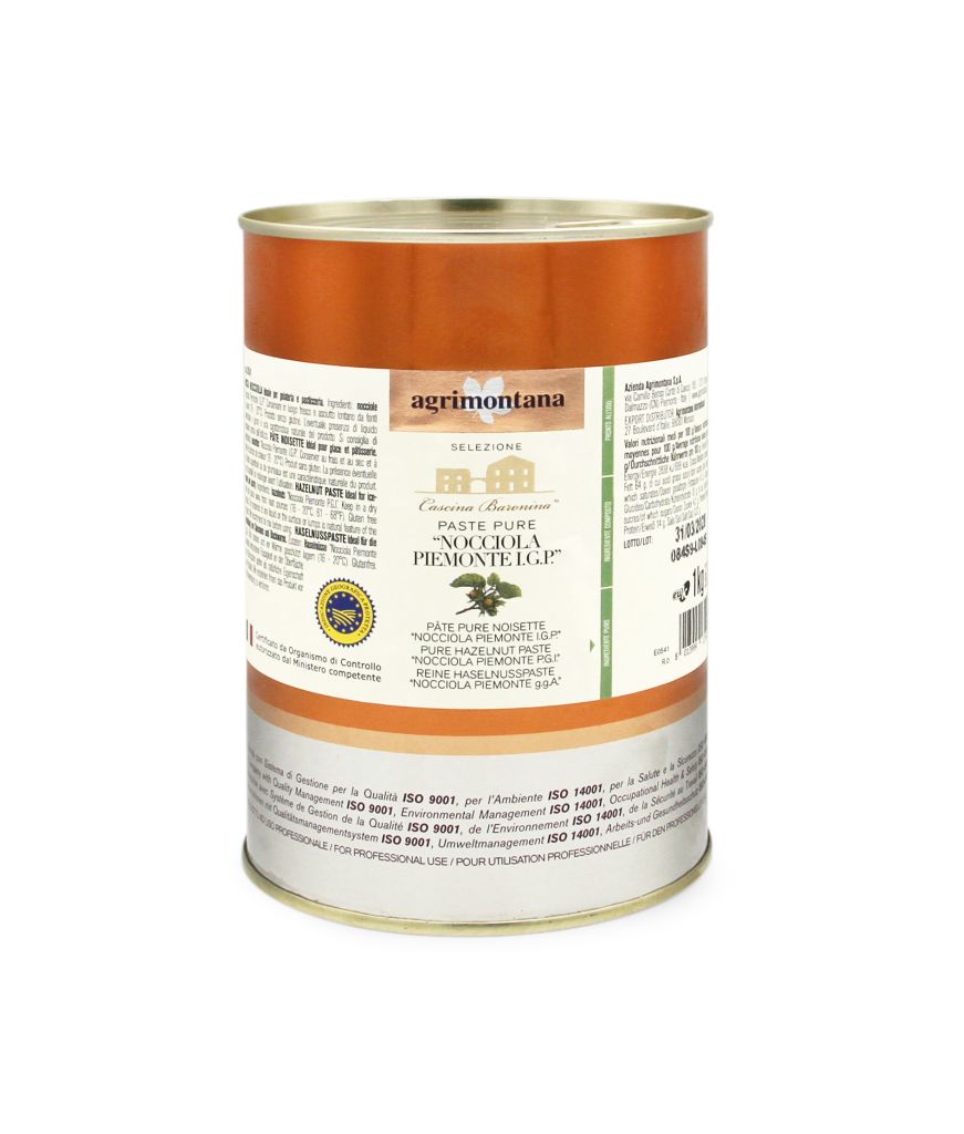 NOCCIOLA PASTA IGP CASCINA BARONINA | CT: 3PZ X 1kg | AGRIMONTANA